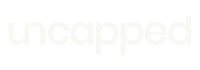 Black background with white lowercase text reading "uncapped"