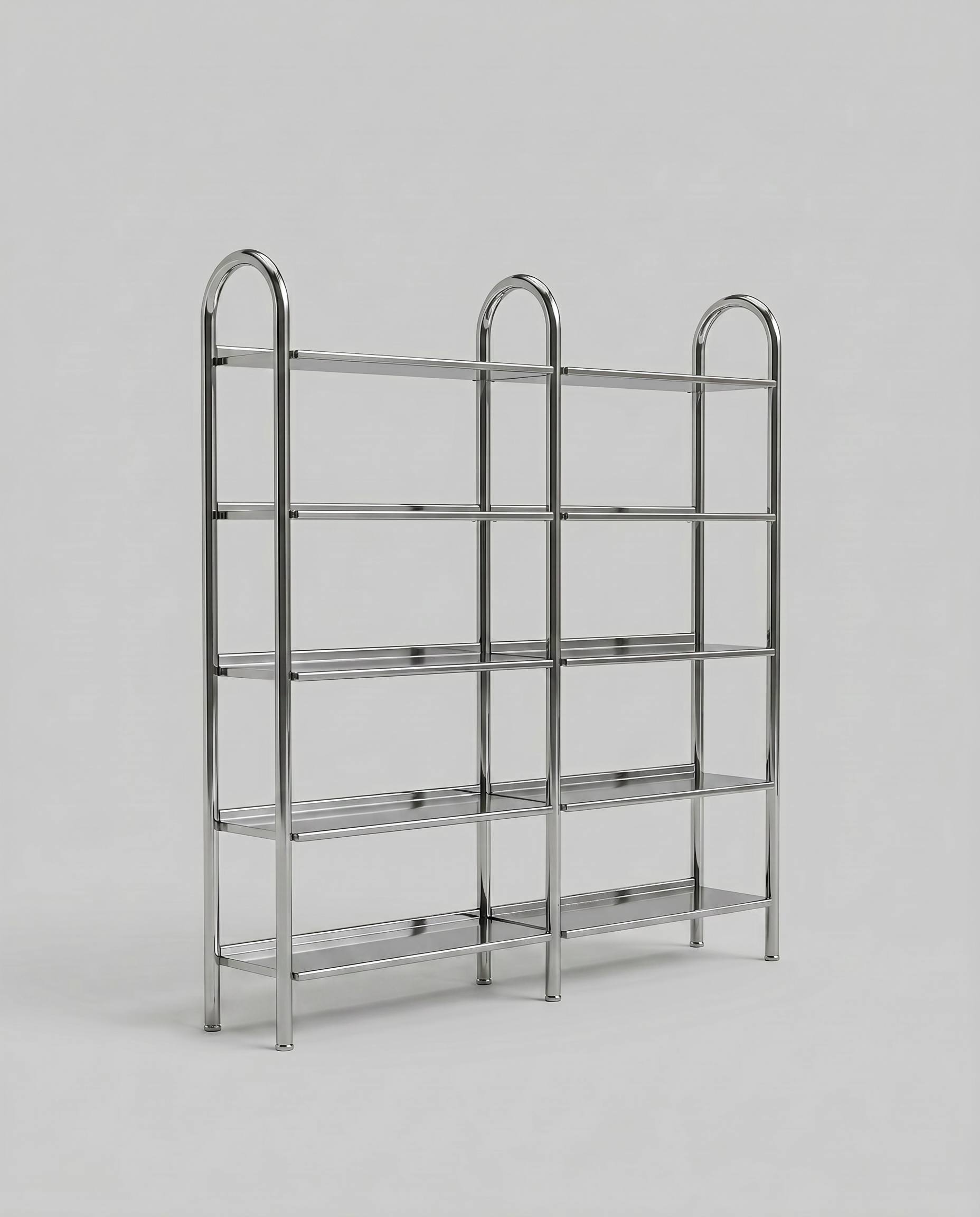 Firefly_Make this shelving system polished steel 150540.png