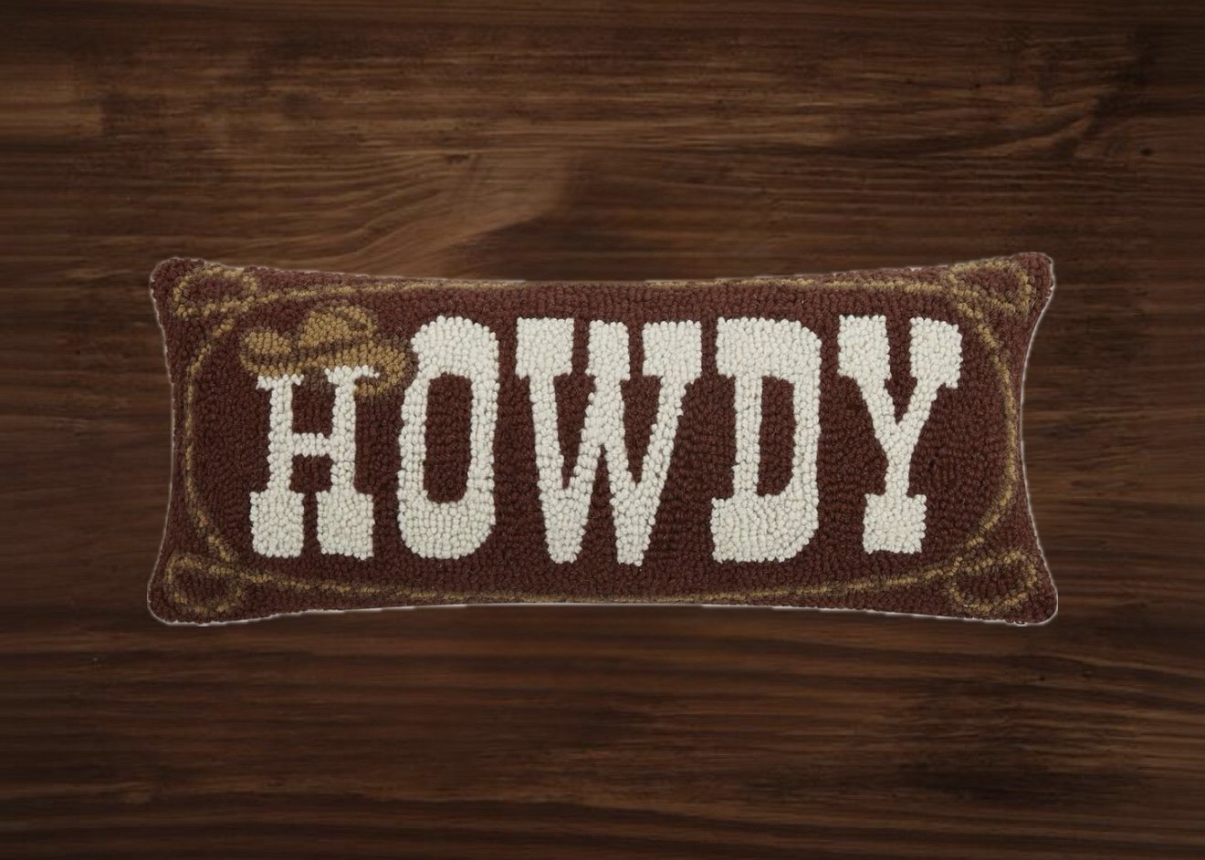 Howdy Cowboy Hook Pillow Case