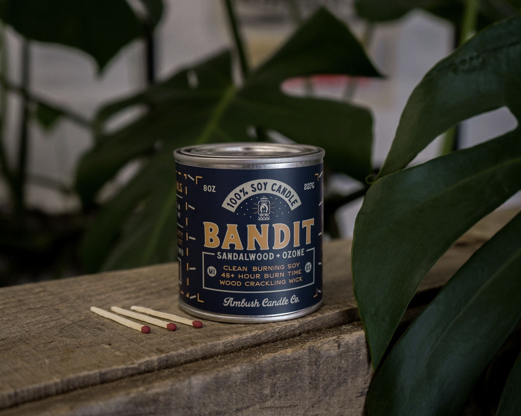 Bandit | Sandalwood + Ozone 8oz Soy Candle