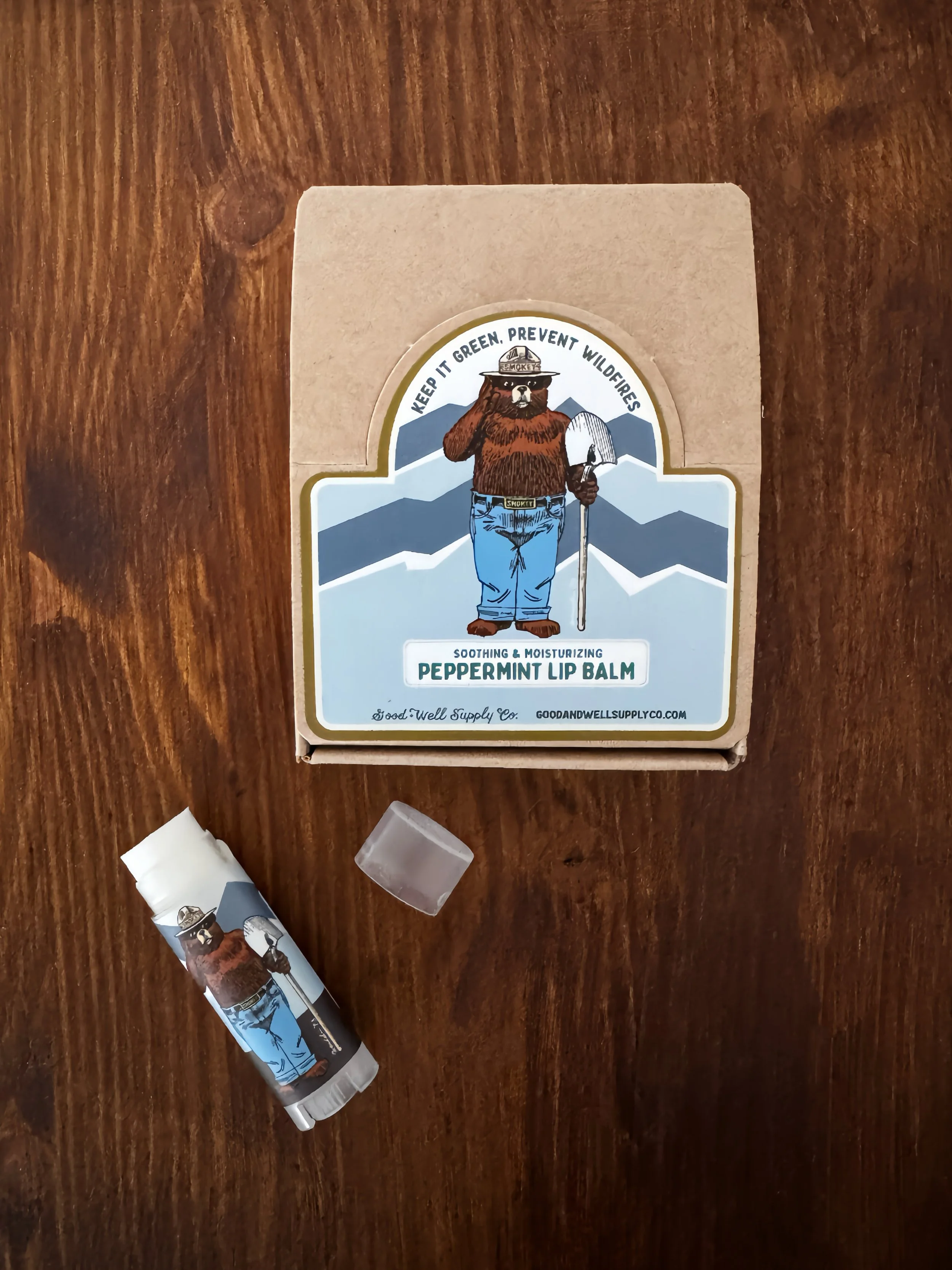 Smokey Bear Lip Balm - Peppermint
