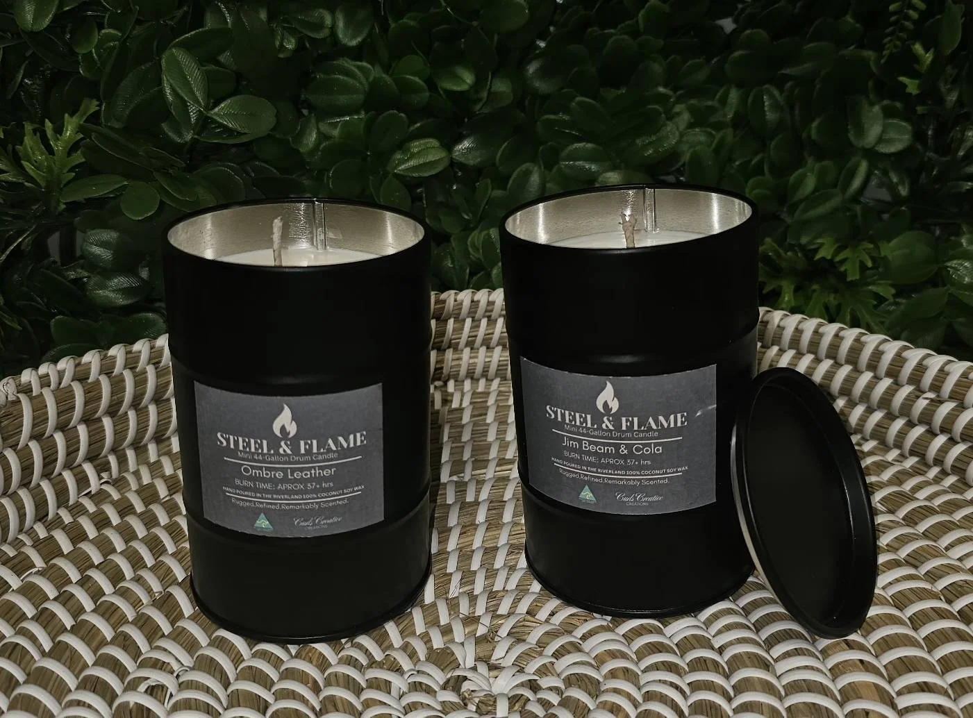 Steel & Flame Coconut Soy Wax Candle