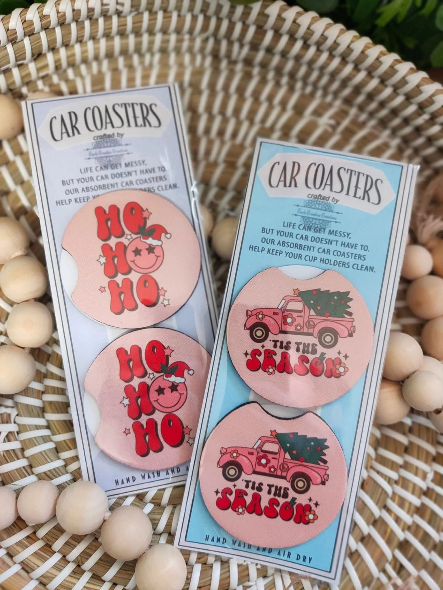 Customizable Neoprene Car Coasters