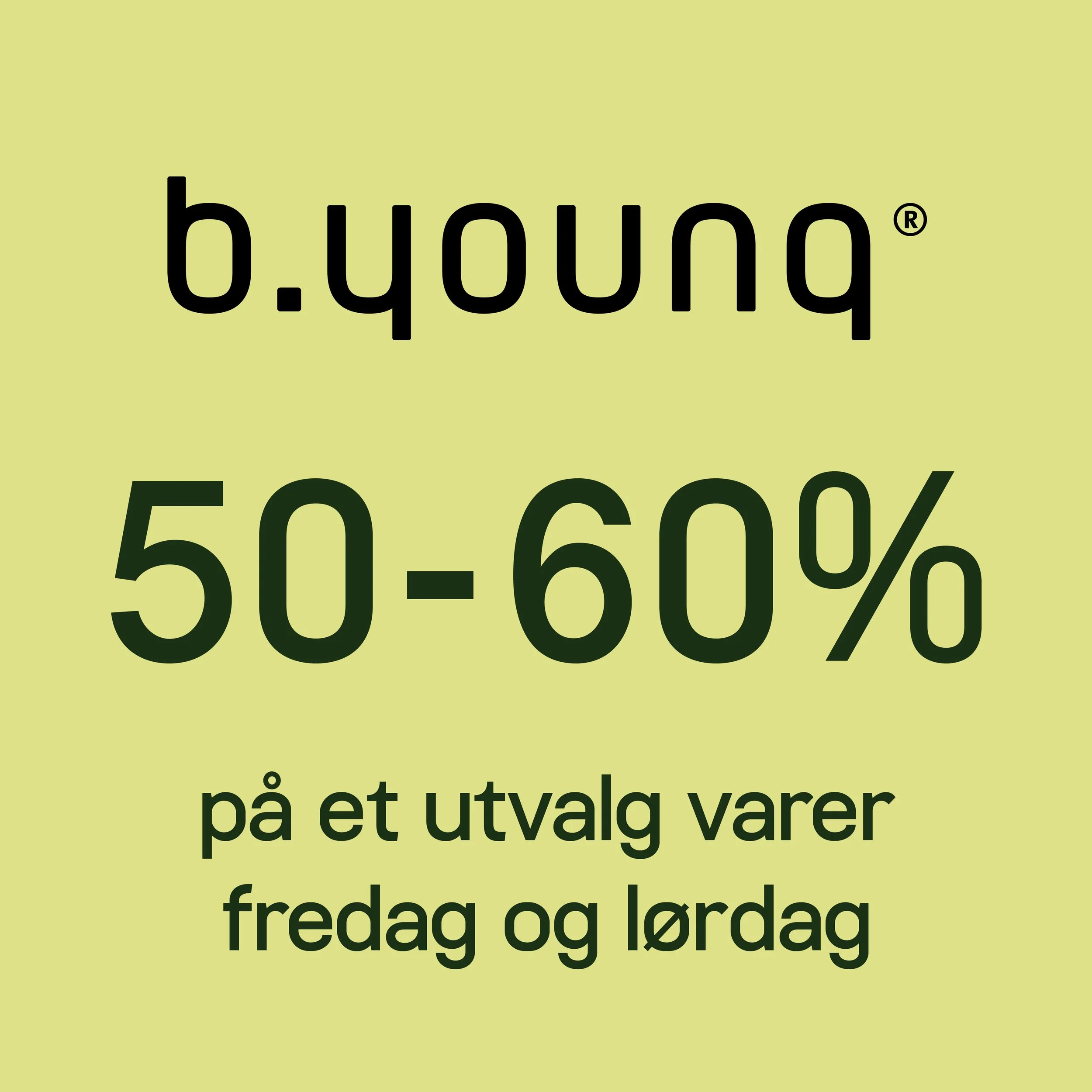 50-60% på et utvalg varer