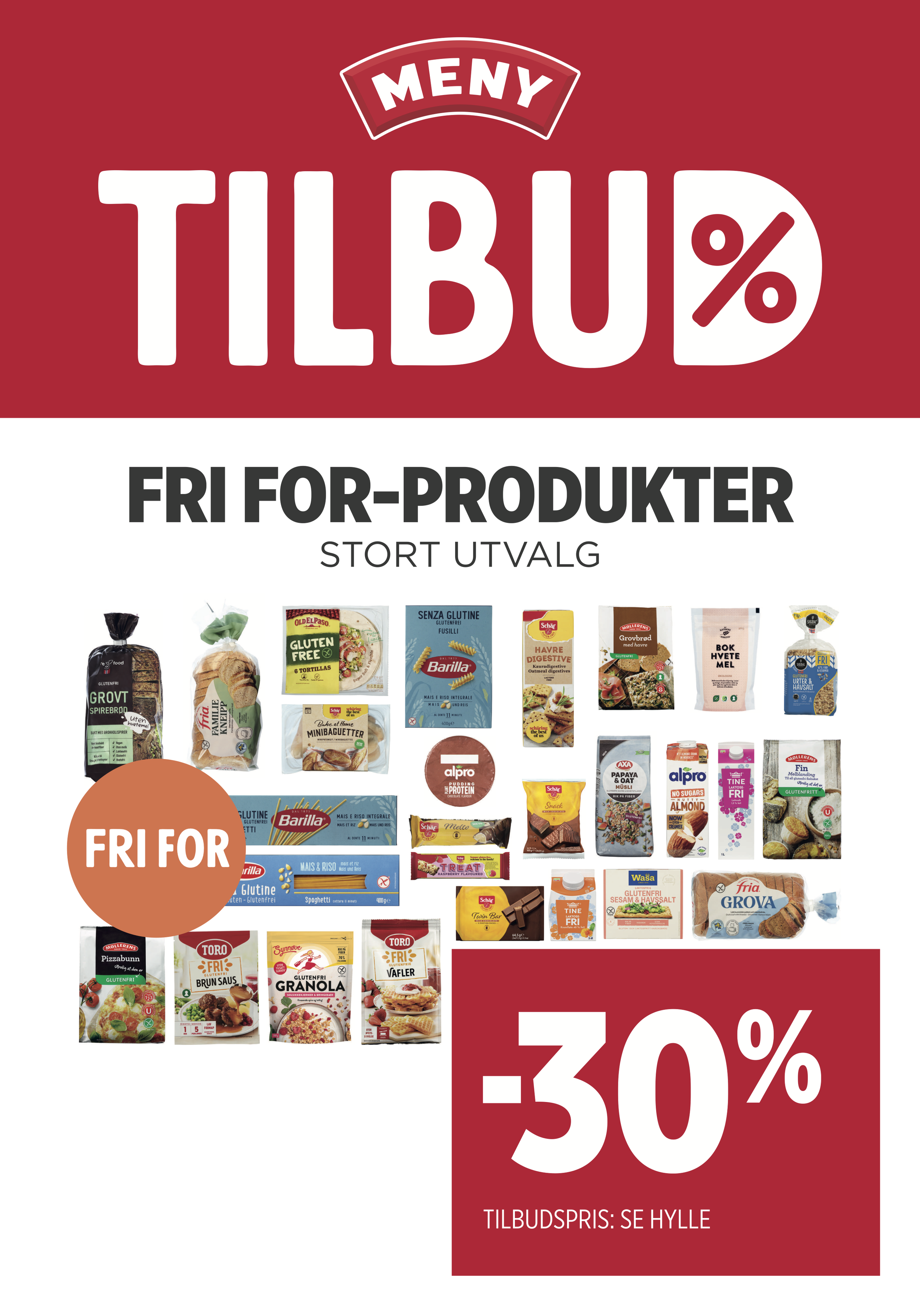 Fri For-Produkter - 30%