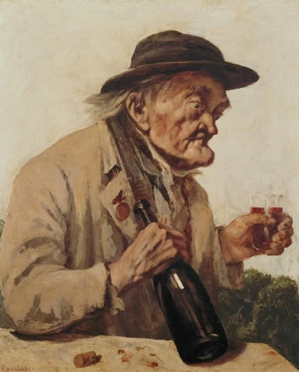 Old Man with a glass of wine
GUSTAVE COURBET