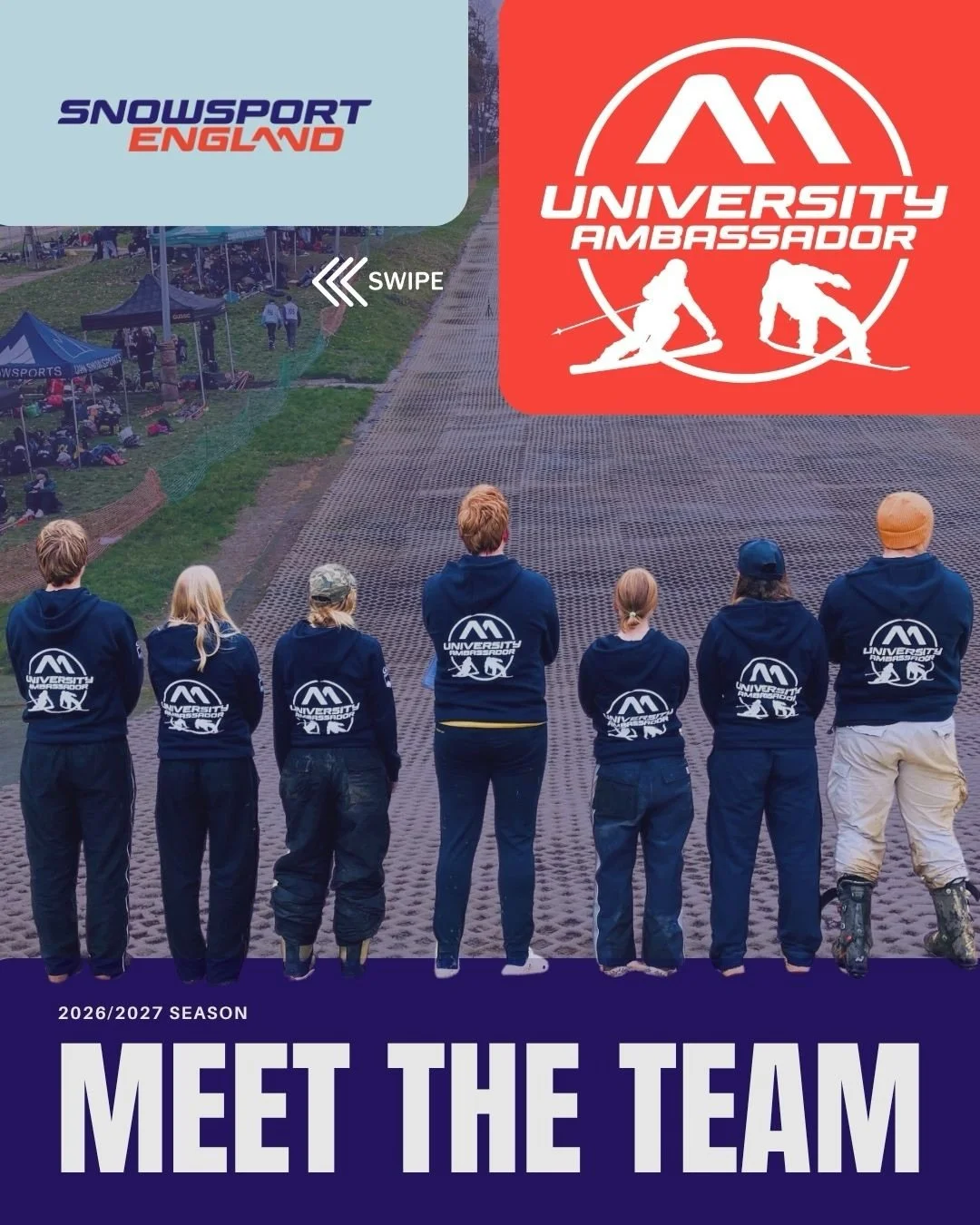 🌟 Meet our 2026/27 Snowsport England University Ambassadors! 🌟
&nbsp;
Across Alpine, Freestyle, Nordic and Adaptive, these passionate skiers and snowboarders will be helping us grow the snowsport community across the country🎿🏂
&nbsp;
Headed up by