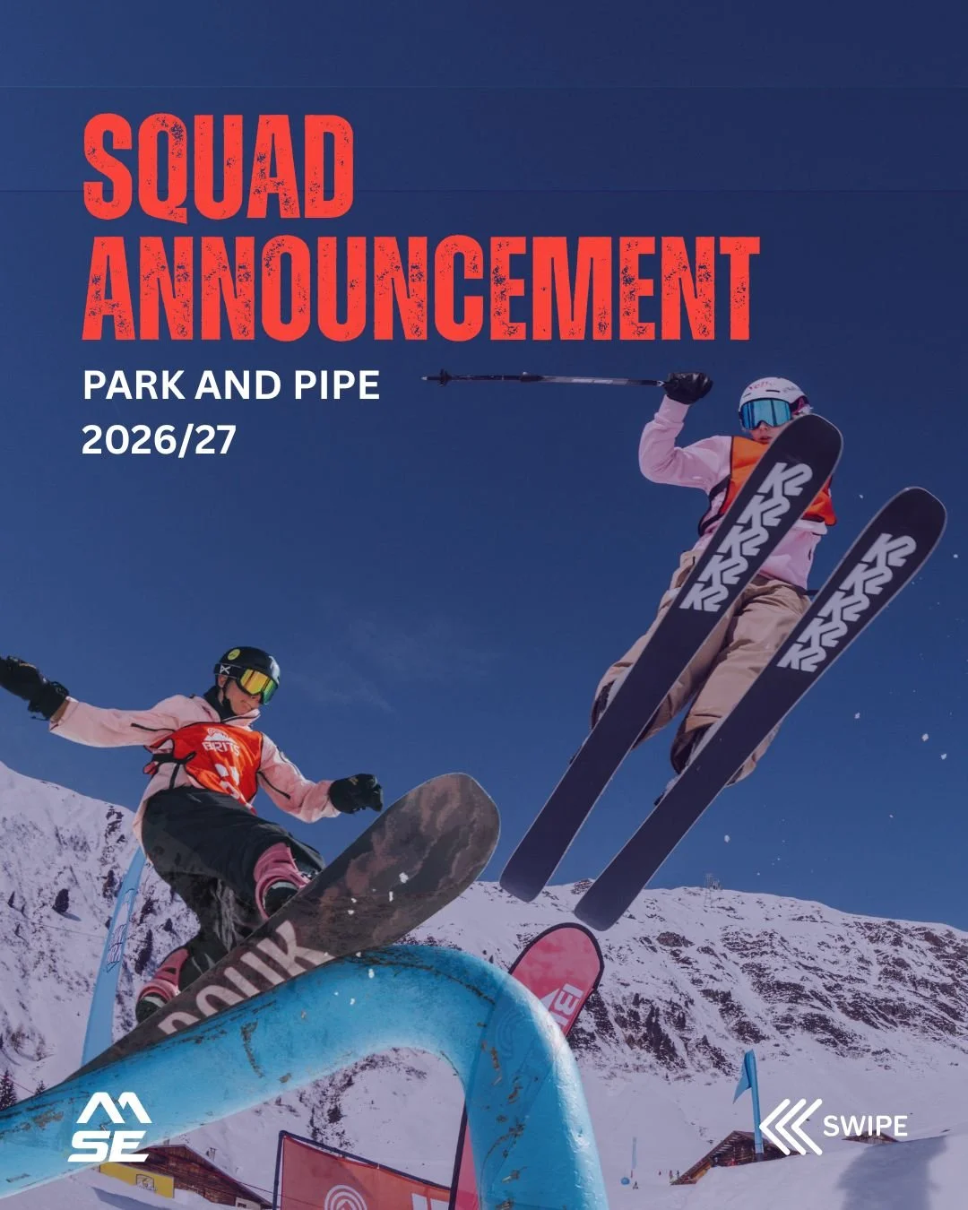 🔥 Introducing our 2026/27 Park &amp; Pipe Squad!

Congratulations to all our selected athletes! We can&rsquo;t wait to see them take on the season ahead, continue progressing and push their skiing and snowboarding to new heights.

Bring on 2026/27! 