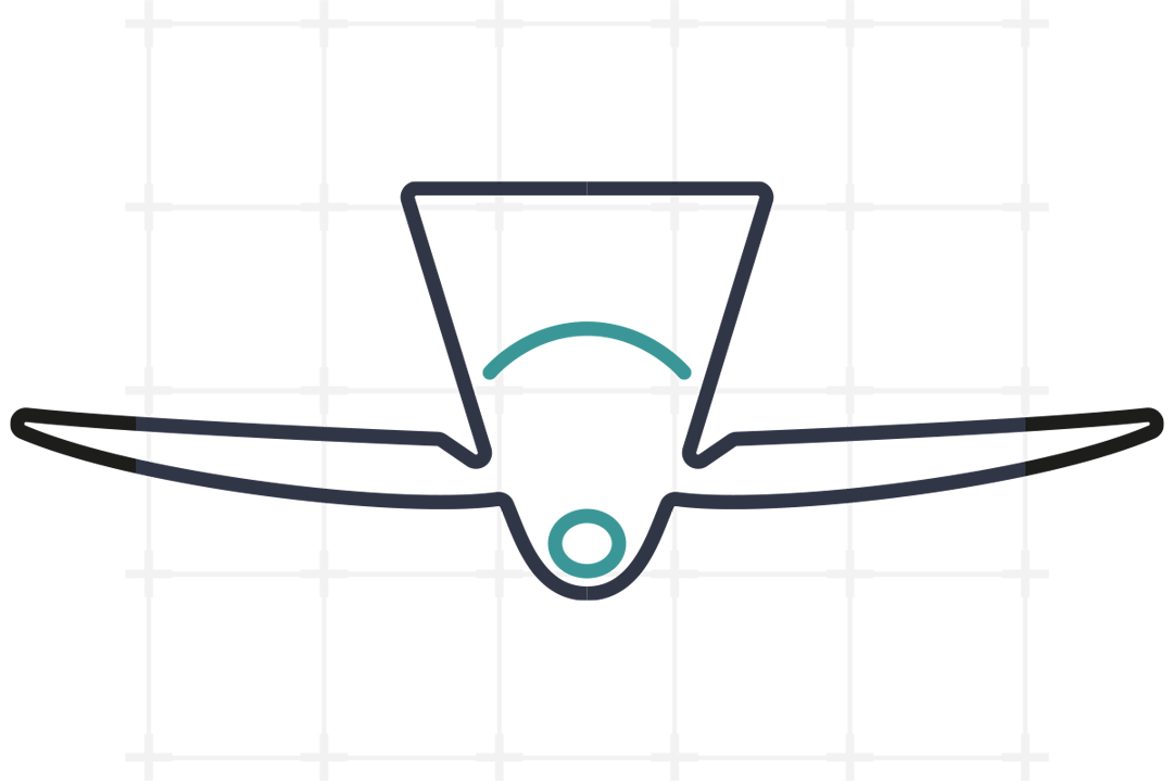 icon grafik eines propellers mit zwei blättern