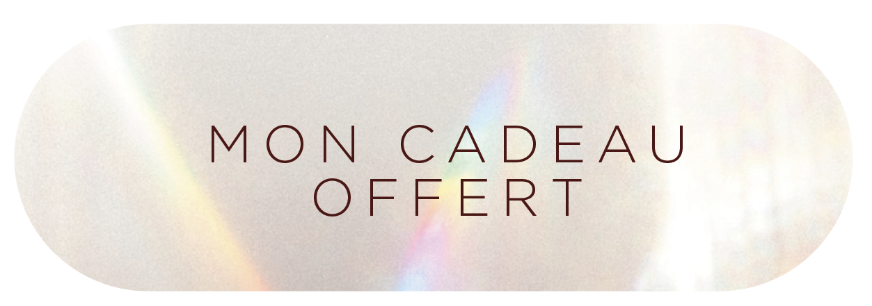 Une image avec le texte 'Mon cadeau offert' sur un fond lumineux et subtil.