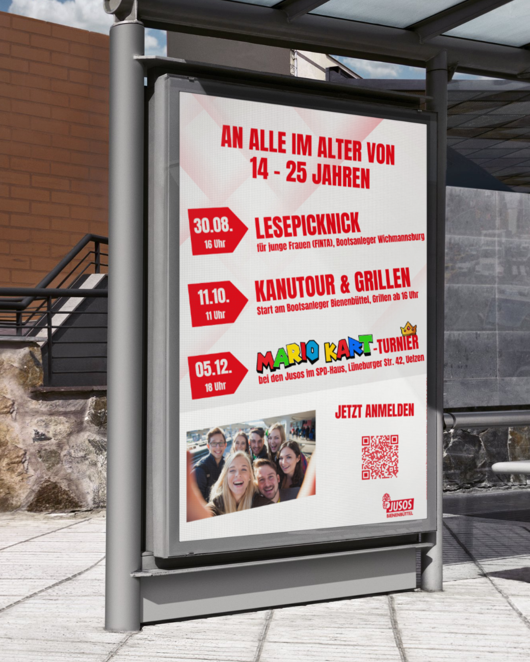 Plakatkampagne Jusos Bienenbüttel