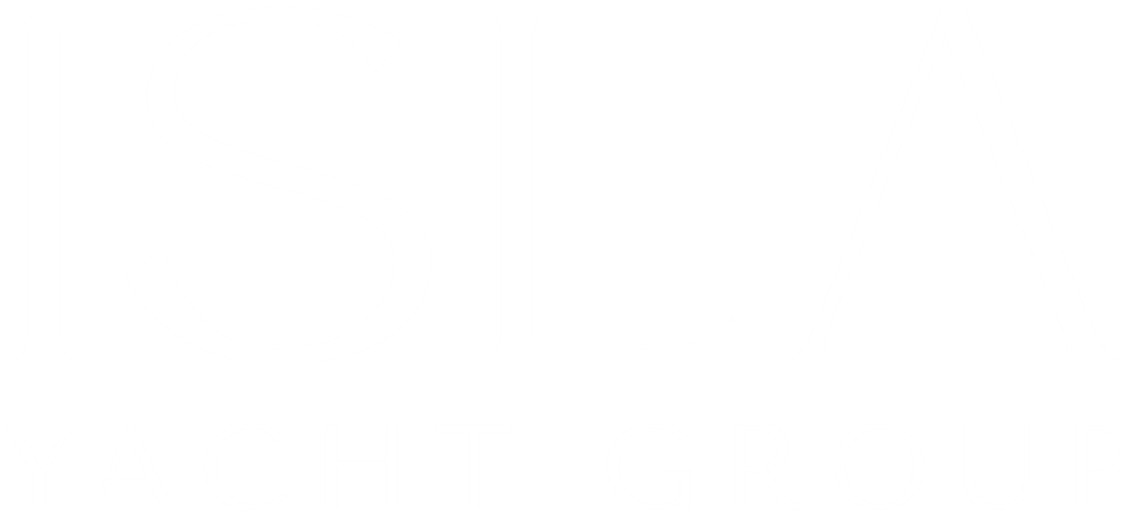 Logo of IJSLA Yacht Group with large black and white stylized text.