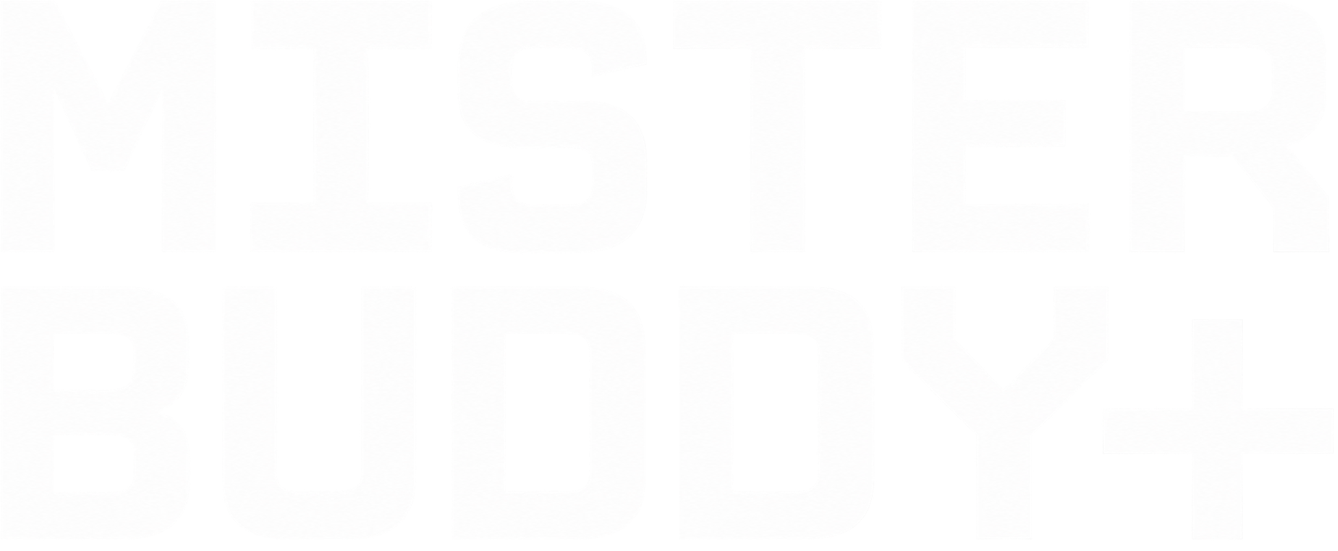 Logo 'MISTER BUDDY+'. Mister BuddyPlus ist eine Marke, die Nahrungsergänzungsmittel für Männer anbietet. Sorgfältig zusammengestellte Wirkstoffkombinationen und einfach anwendbare Lösungen für Männer.