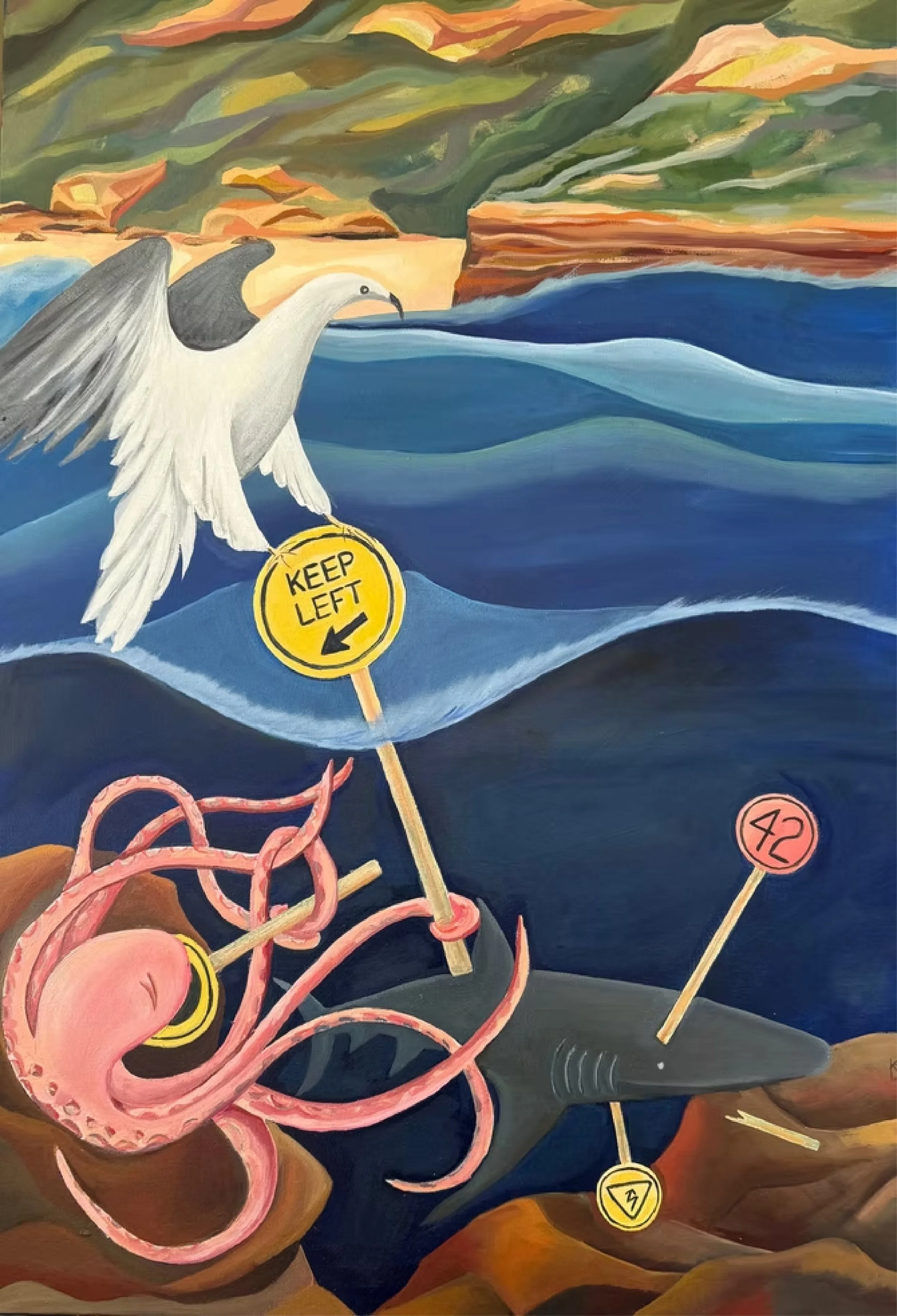 "42 below Winki" Original Artwork by Kathryn Junor