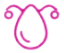 Purple Taurus zodiac symbol