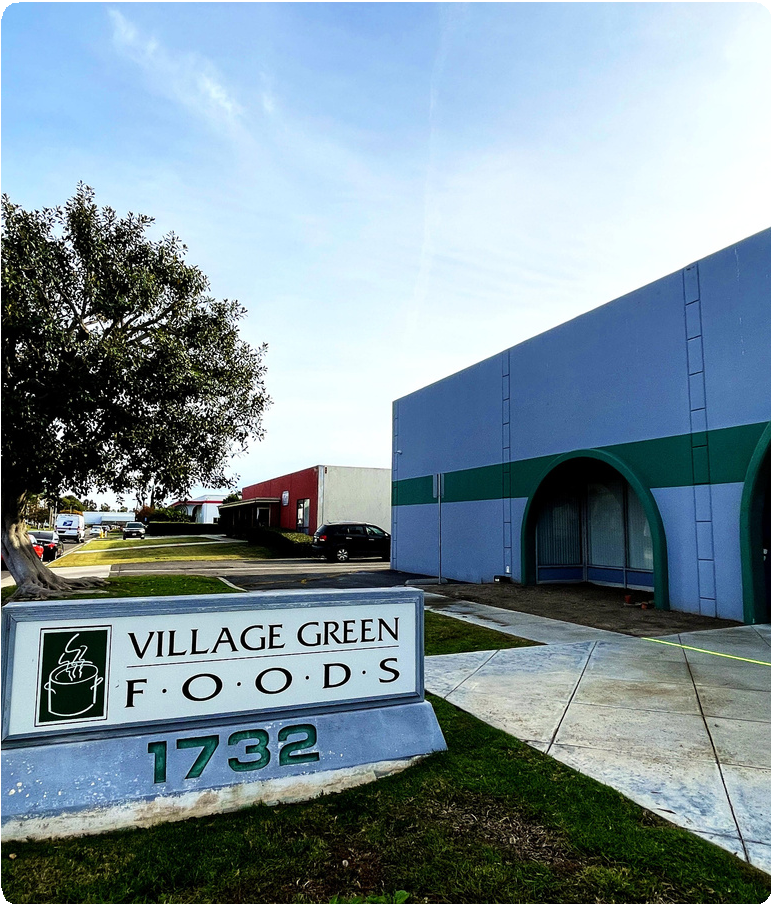 Village Green Foods Building Signage