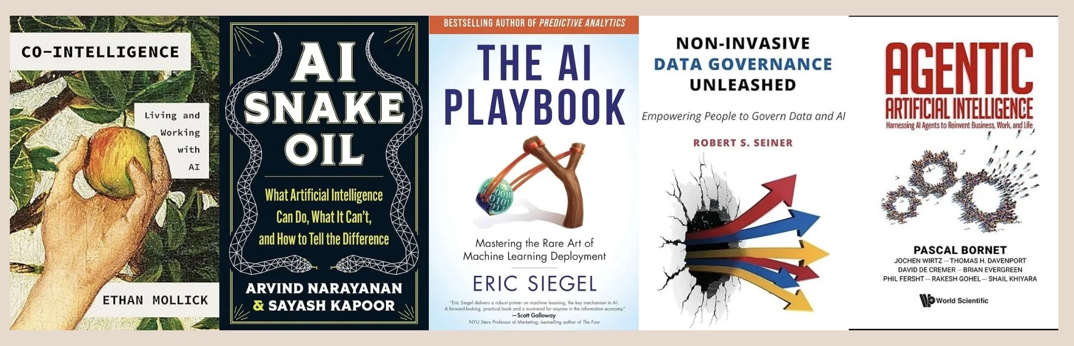 A review of 5 popular Data &amp; AI books for data leaders, AI strategists and governance professionals