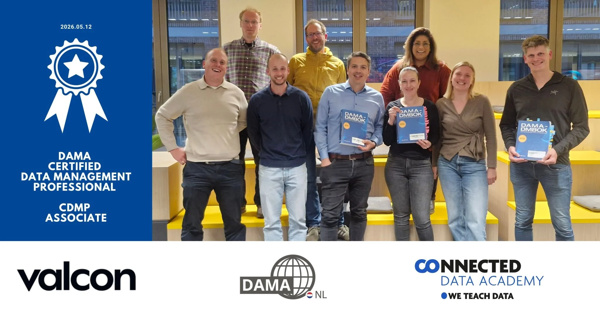 10 Valcon-professionals DAMA-gecertificeerd