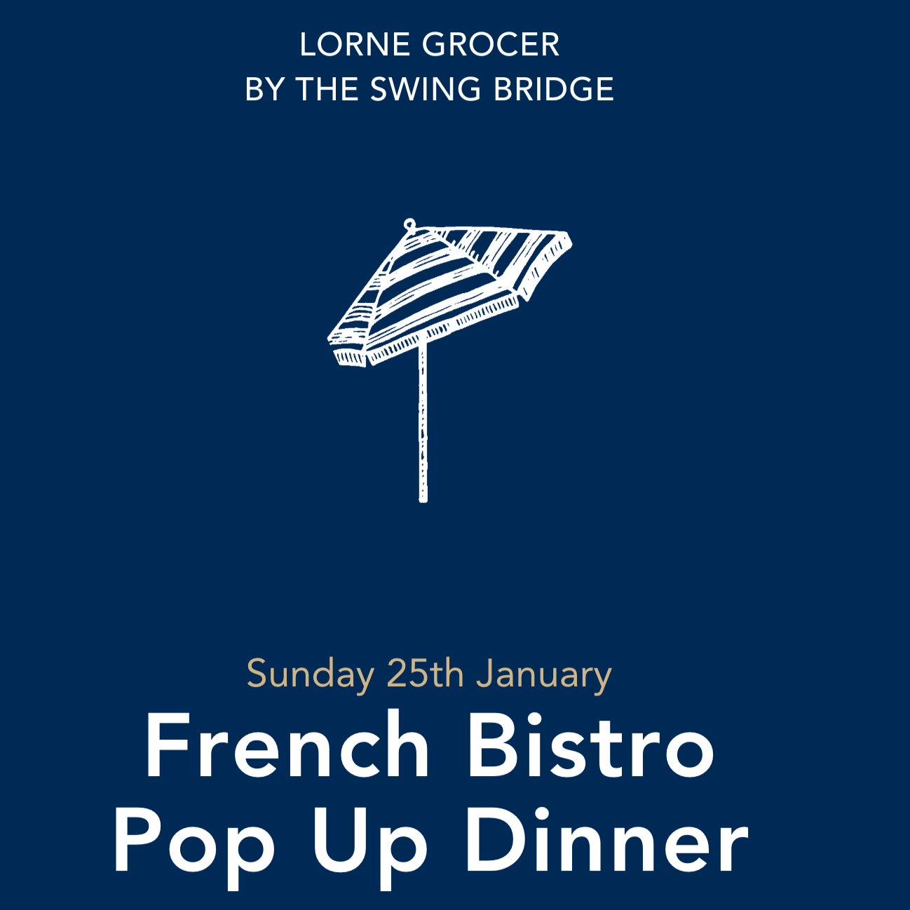 French Bistro Pop Up Dinner