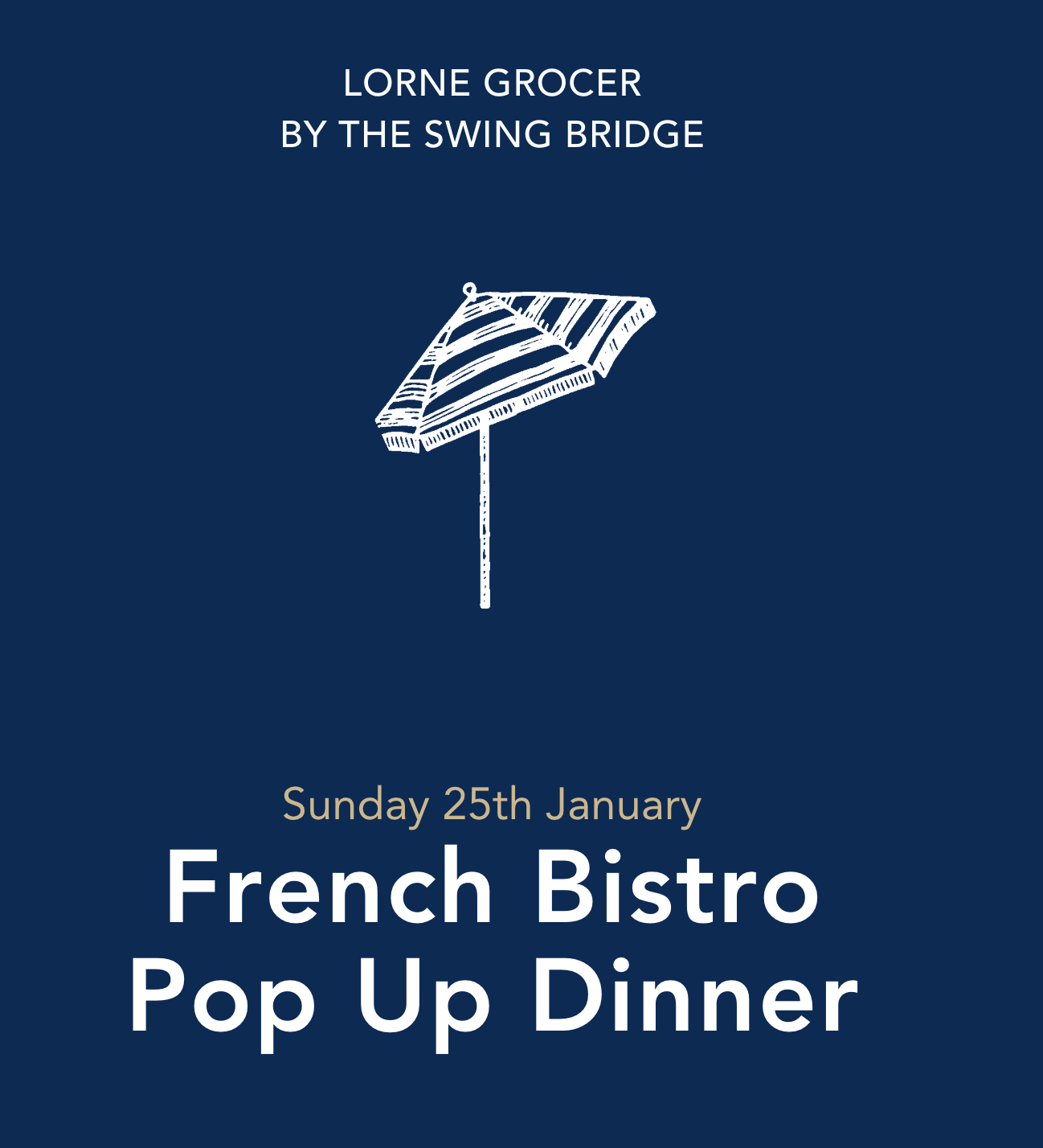 French Bistro Pop Up At Lorne Grocer