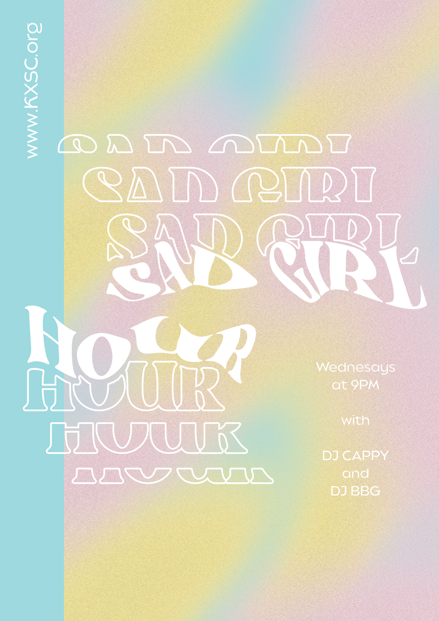 In college I hosted a radio show called Sad Girl Hour and ran our poster and design department