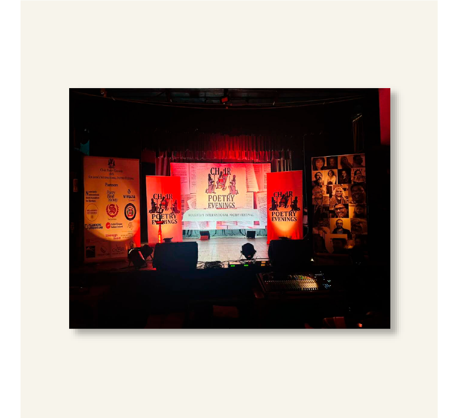 Optreden op Chair Poetry Evenings (International Poetry Festival Kolkata)