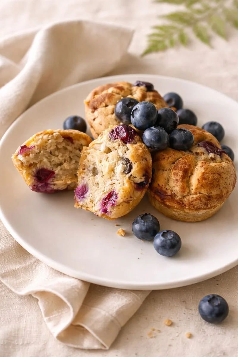 Blueberry and Peanut Butter Muffins