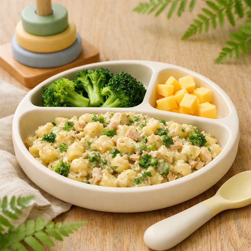 Tuna Pasta with Creamy Veg Sauce