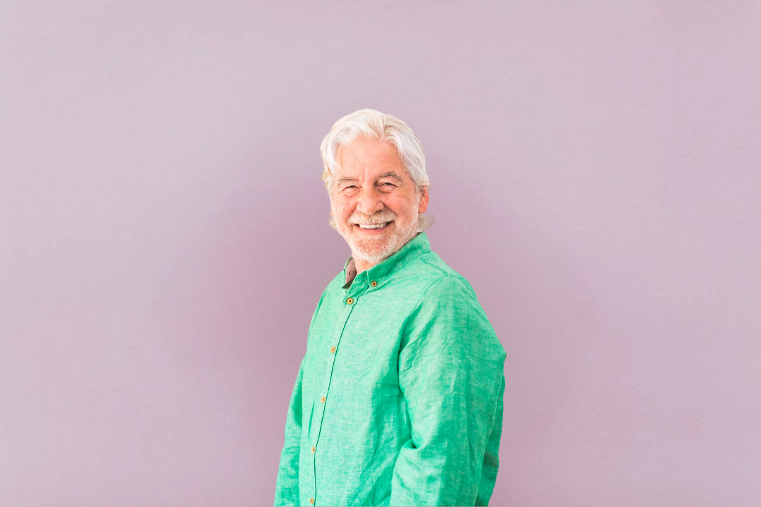 Person som deler tilbakemelding