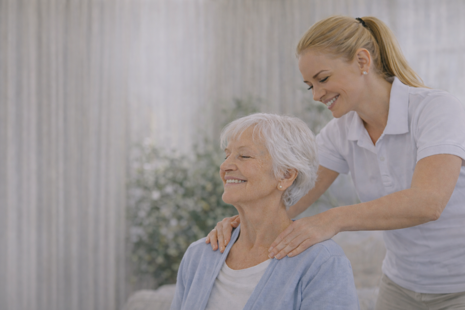 Lett massasje som del av velvære i hjemmet