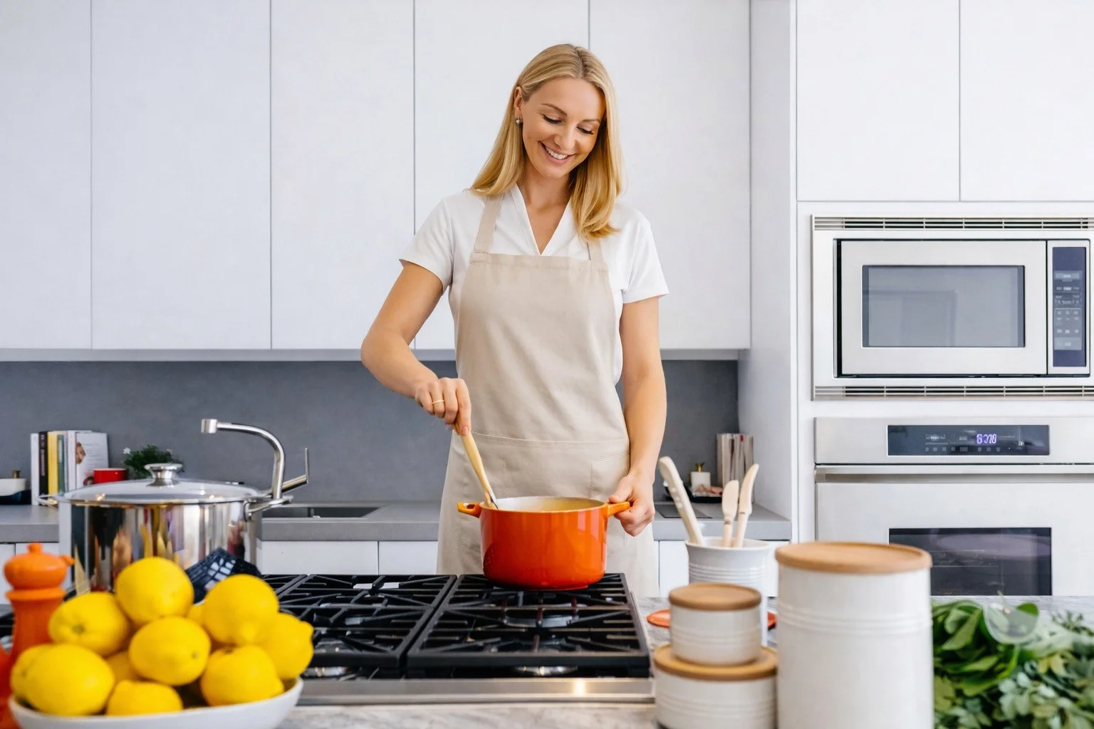 Praktisk hjelp med matlaging og hverdagsoppgaver i hjemmet.