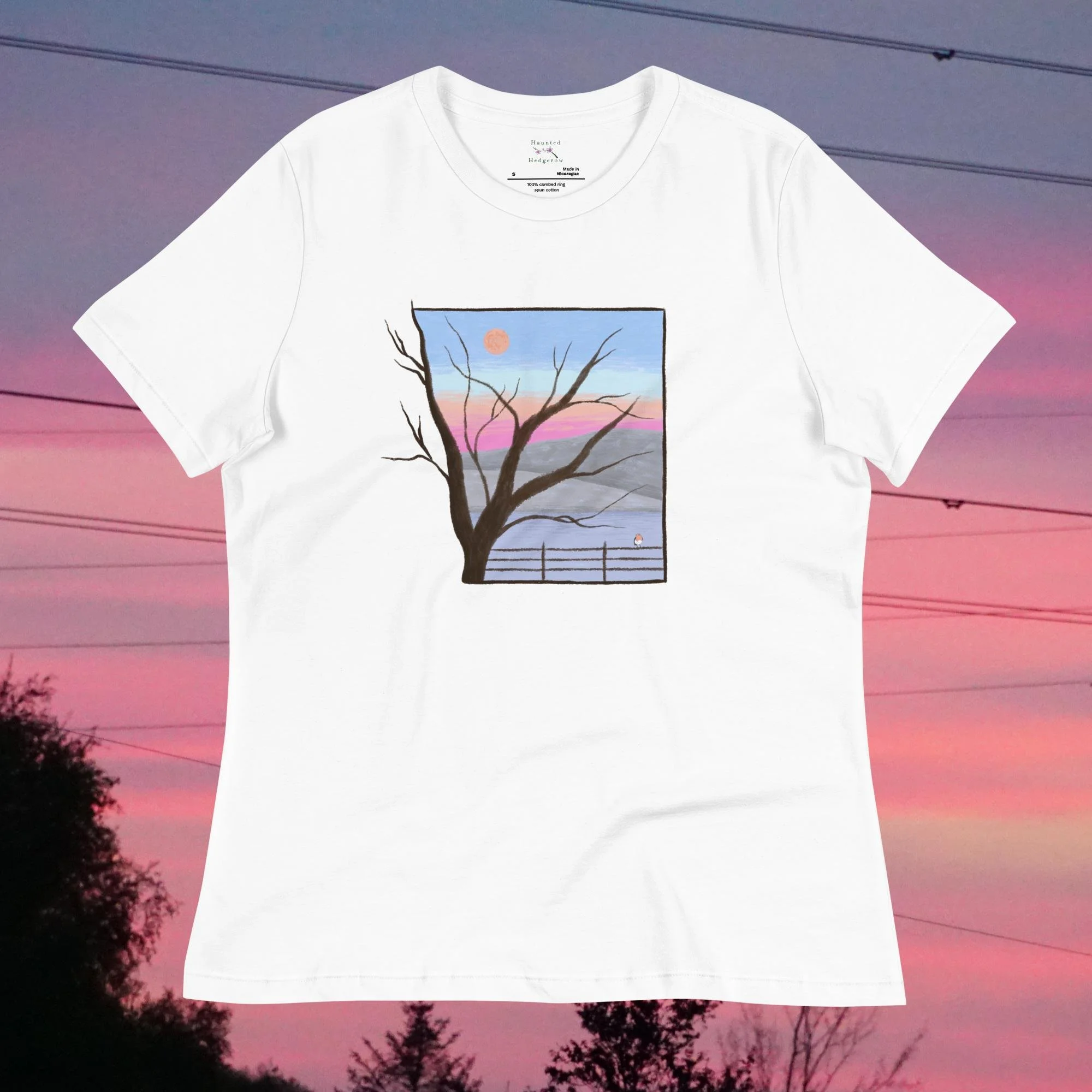 Winter Sunset women's relaxed t-shirt