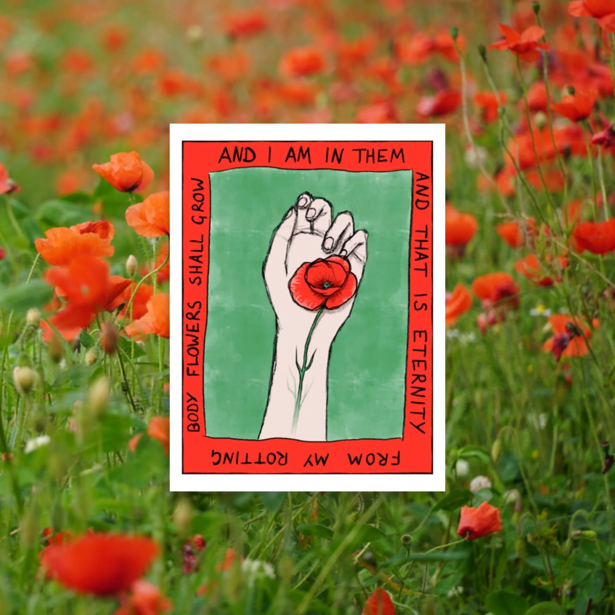 Pushing up Poppies poster