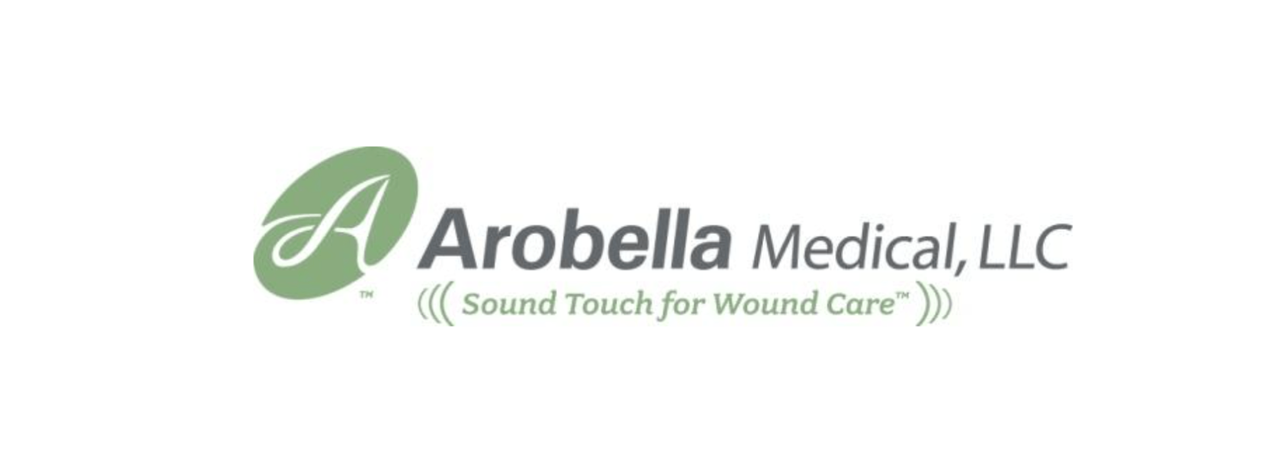 Logo for Arobella with a green styled 'A' on the far left with writing in different shades of grey to the right, with green coloured text underneath