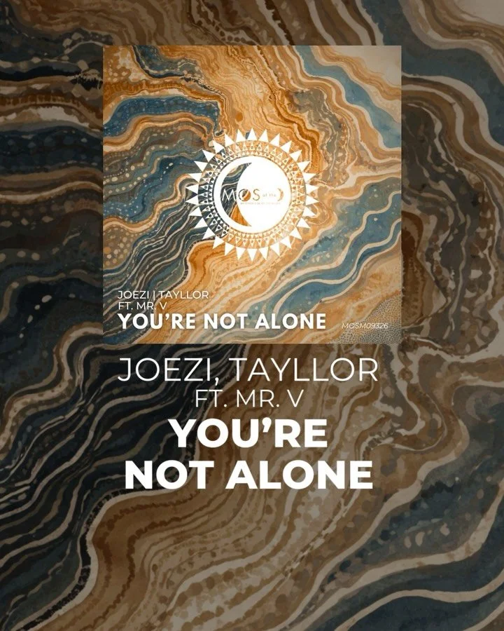 OUT NOW- You&rsquo;re Not Alone. 

Three distinct sonic identities come together on one powerful release.

@joezi_z, @dim_tayllor Ft. @djmrv unite on a commanding, dancefloor-driven Afro tech banger! Bold, percussive and built for peak-time energy. ?