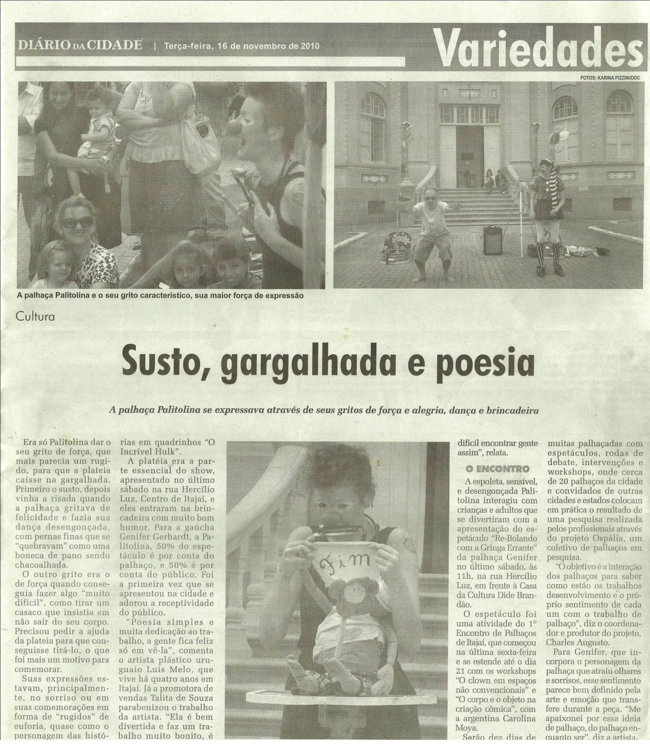 Jornal Diário da Cidade SC - 2010