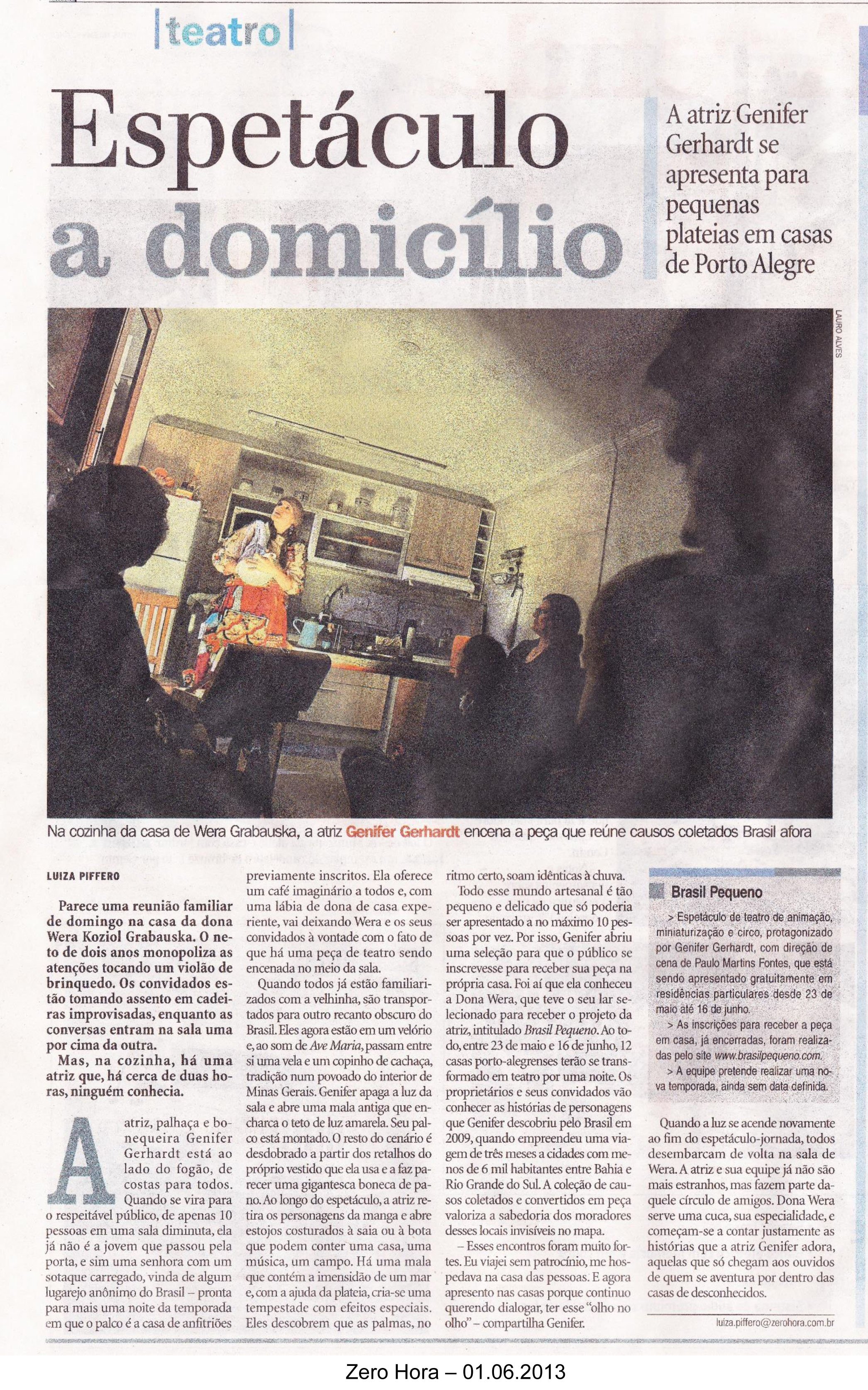 Jornal Zero Hora - 2013
