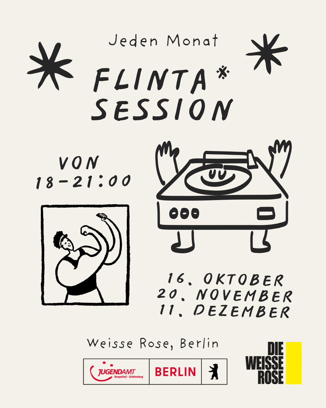 Co-organiser of FLINTA* SESSION for all dance styles, Berlin (since 2023)