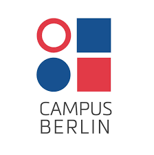 Logo of a campus in Berlin with a red circle, a blue square, a blue circle, and a red square, accompanied by the text 'CAMPUS BERLIN'.