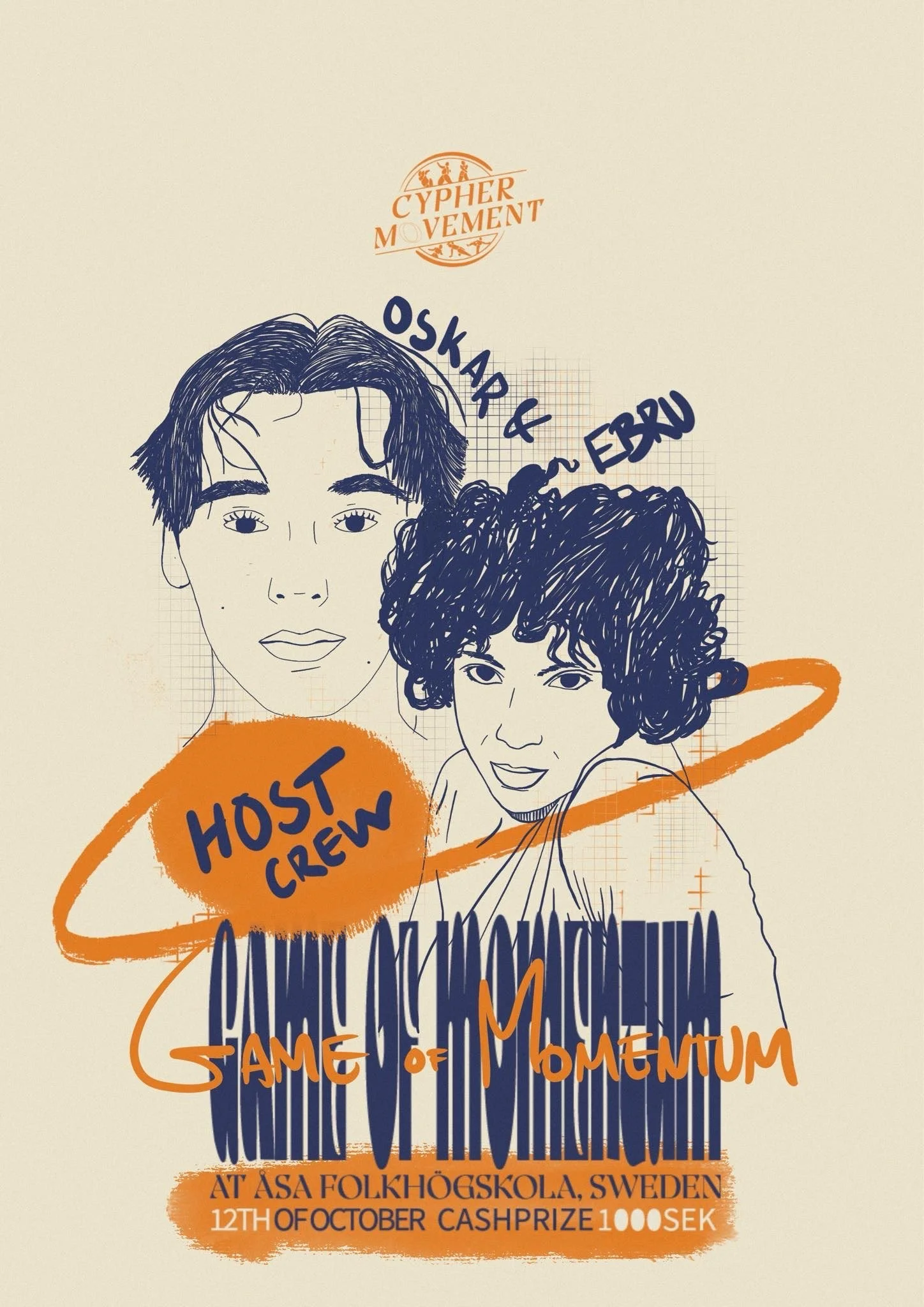 Battle Host, Game of Momentum by Cypher Movement, Åsa folkhögskola, Sweden (2024)