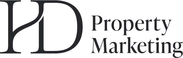HD Property Marketing logo with stylized 'HD' and 'Property Marketing' text