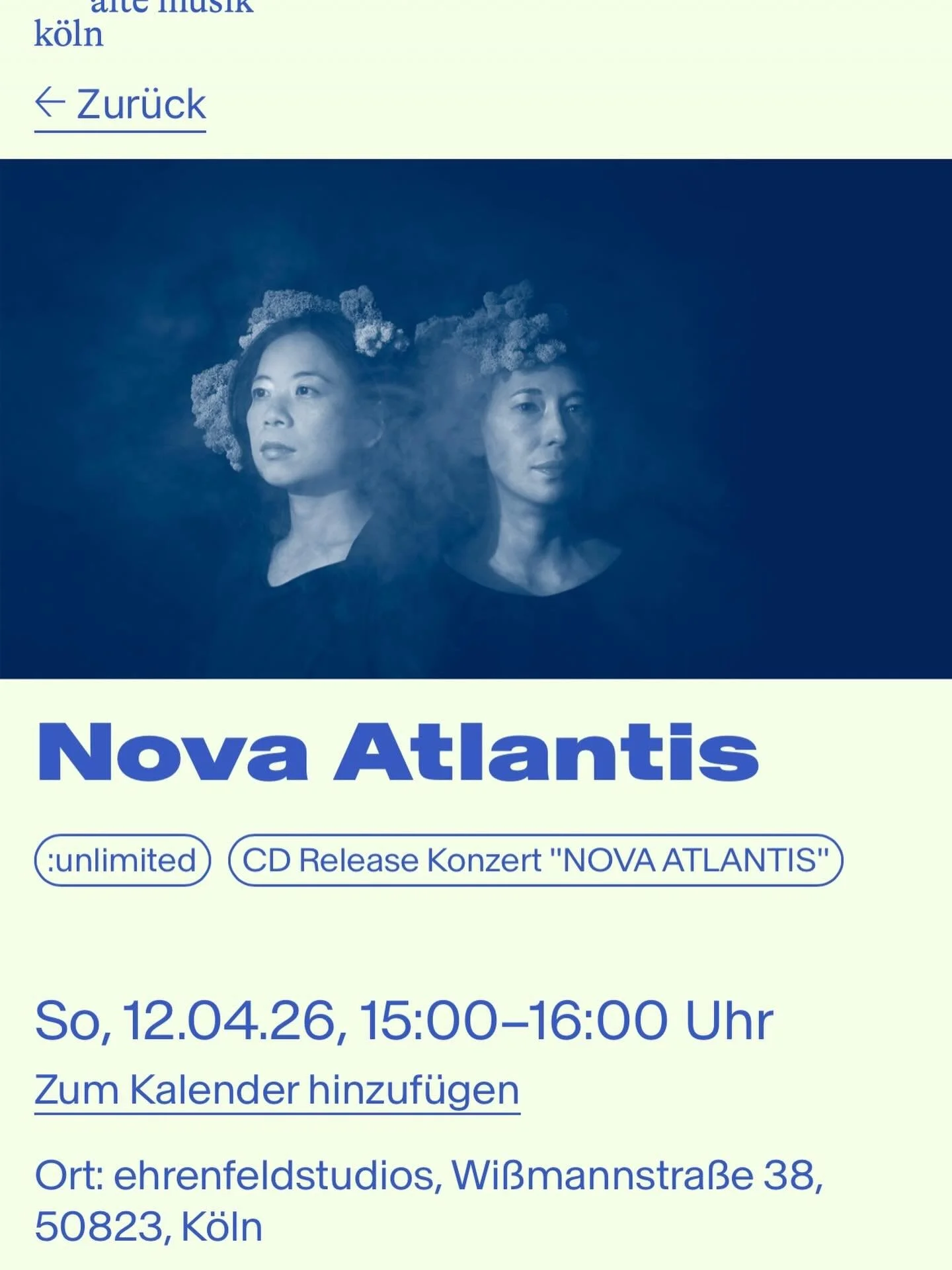 Excited to present our album live - our CD release concert is coming up, April 12 in K&ouml;ln!
In collaboration with visual artist @martin.boverhof and @zamus_koeln ! Mark your calendars! #experimentalmusic #neobaroque #newclassical #earlymusic