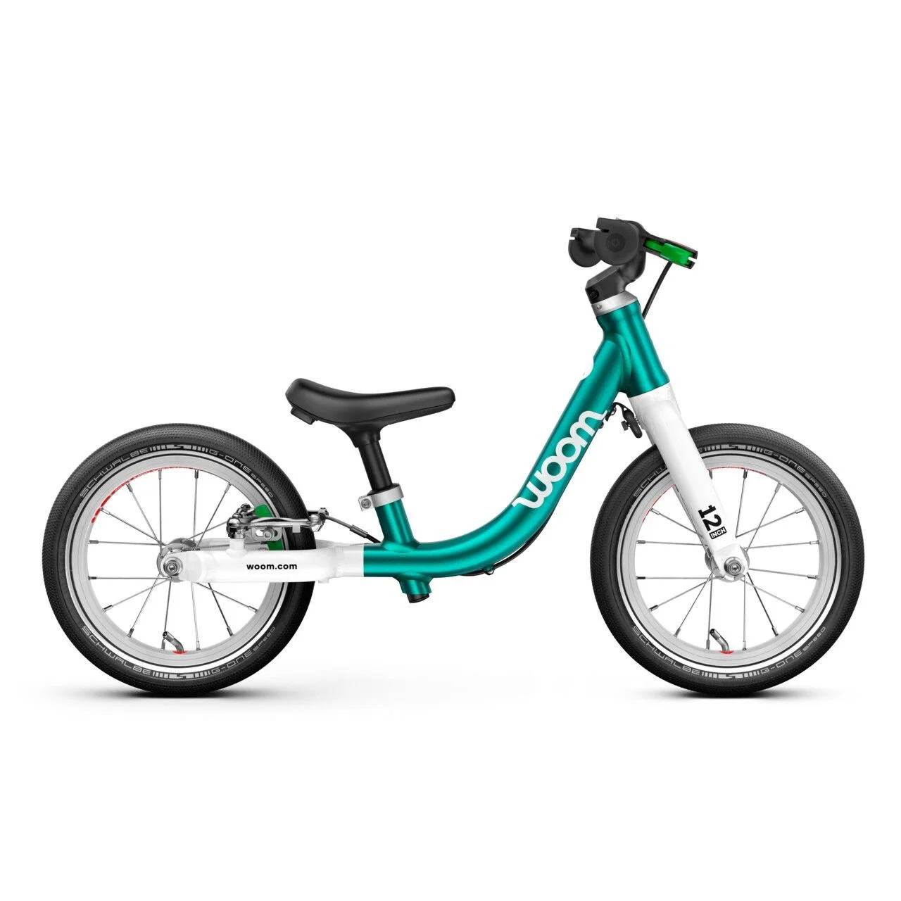 Woom Bikes Go 1 balance bike metallic turquoise .JPG