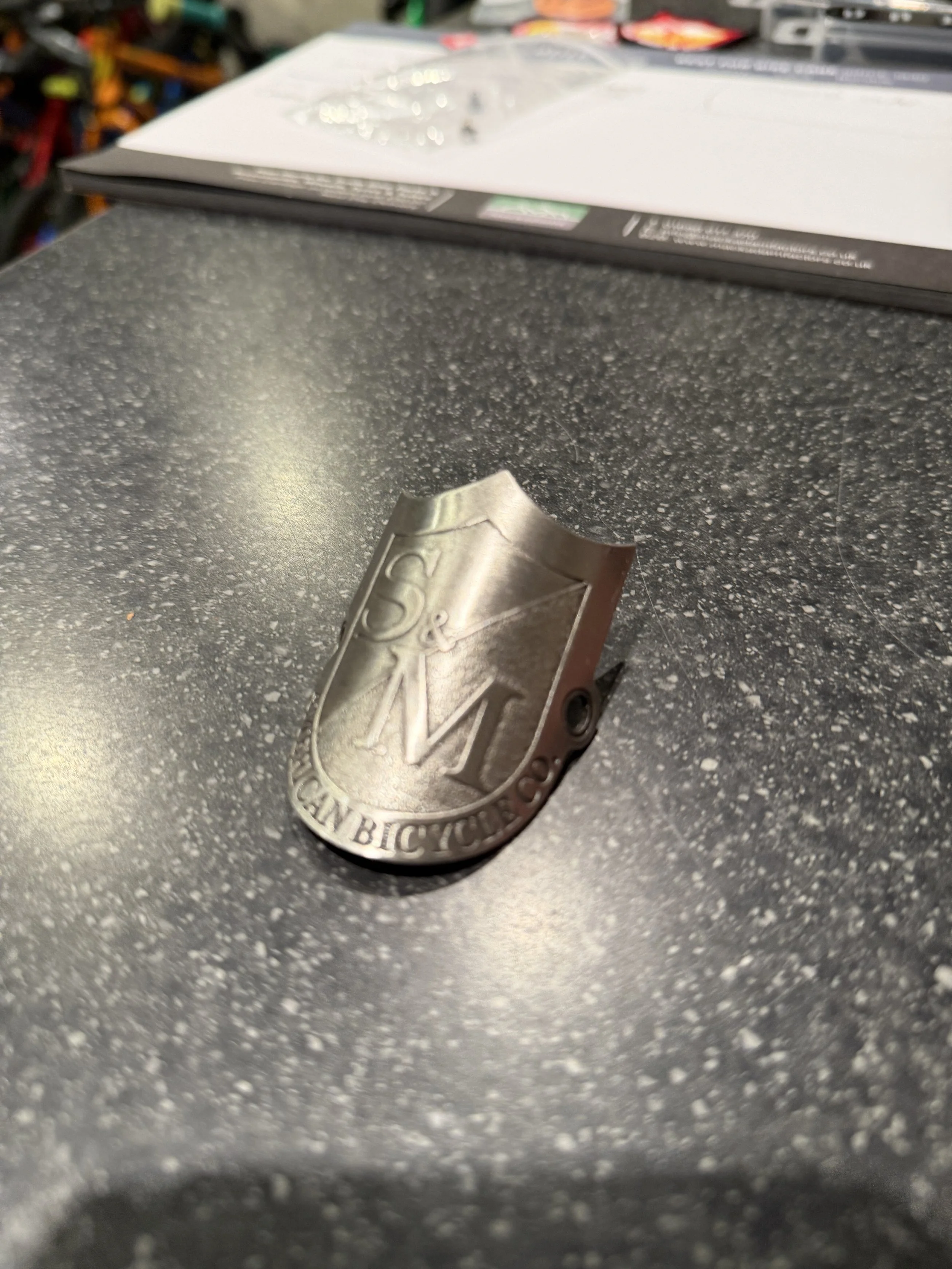 S&M Shield Head Tube Emblem / Badge