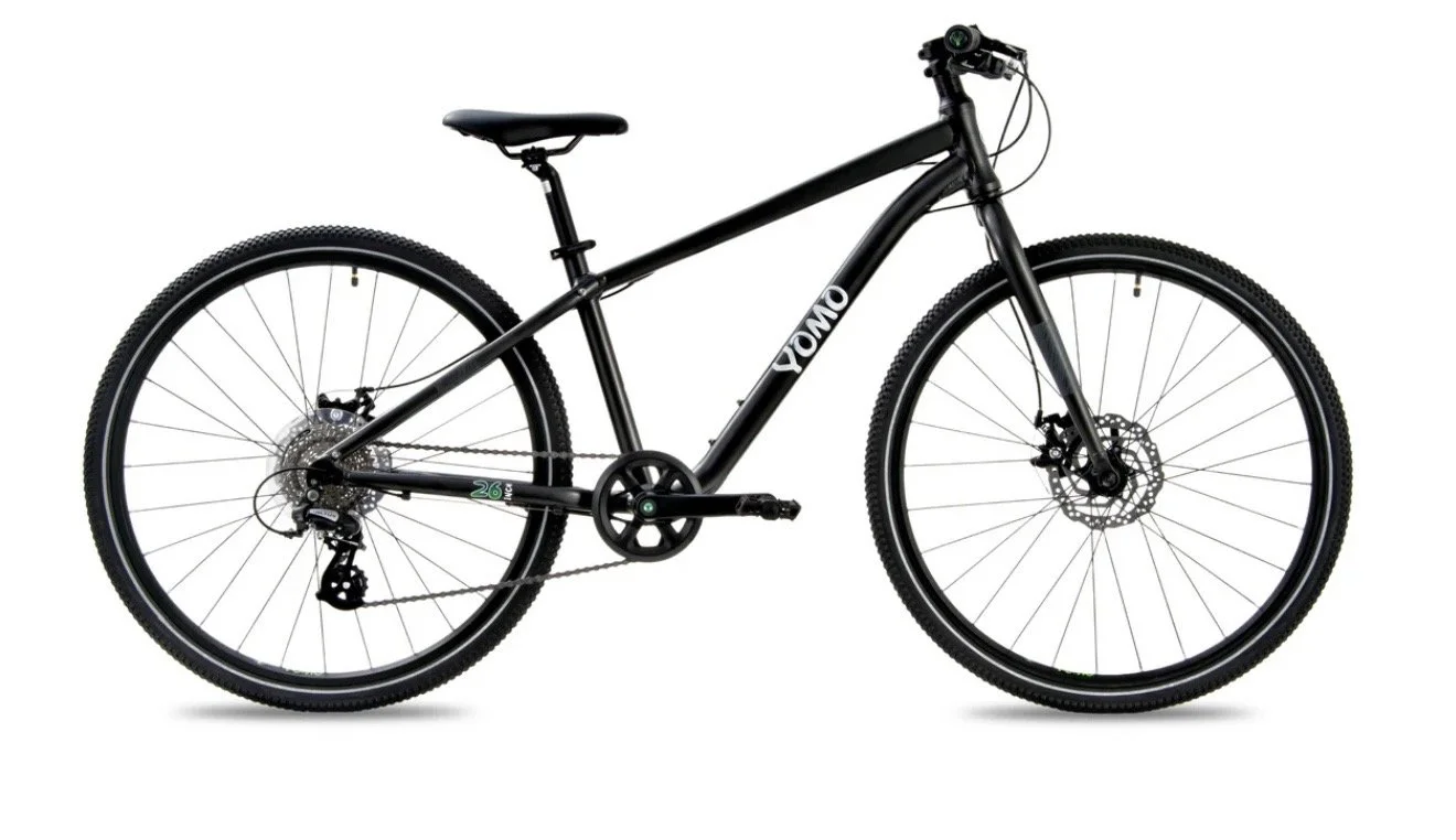 YOMO Youth Hybrid Bike – 26” Brand New (Green Orange Turquoise Dark Grey)