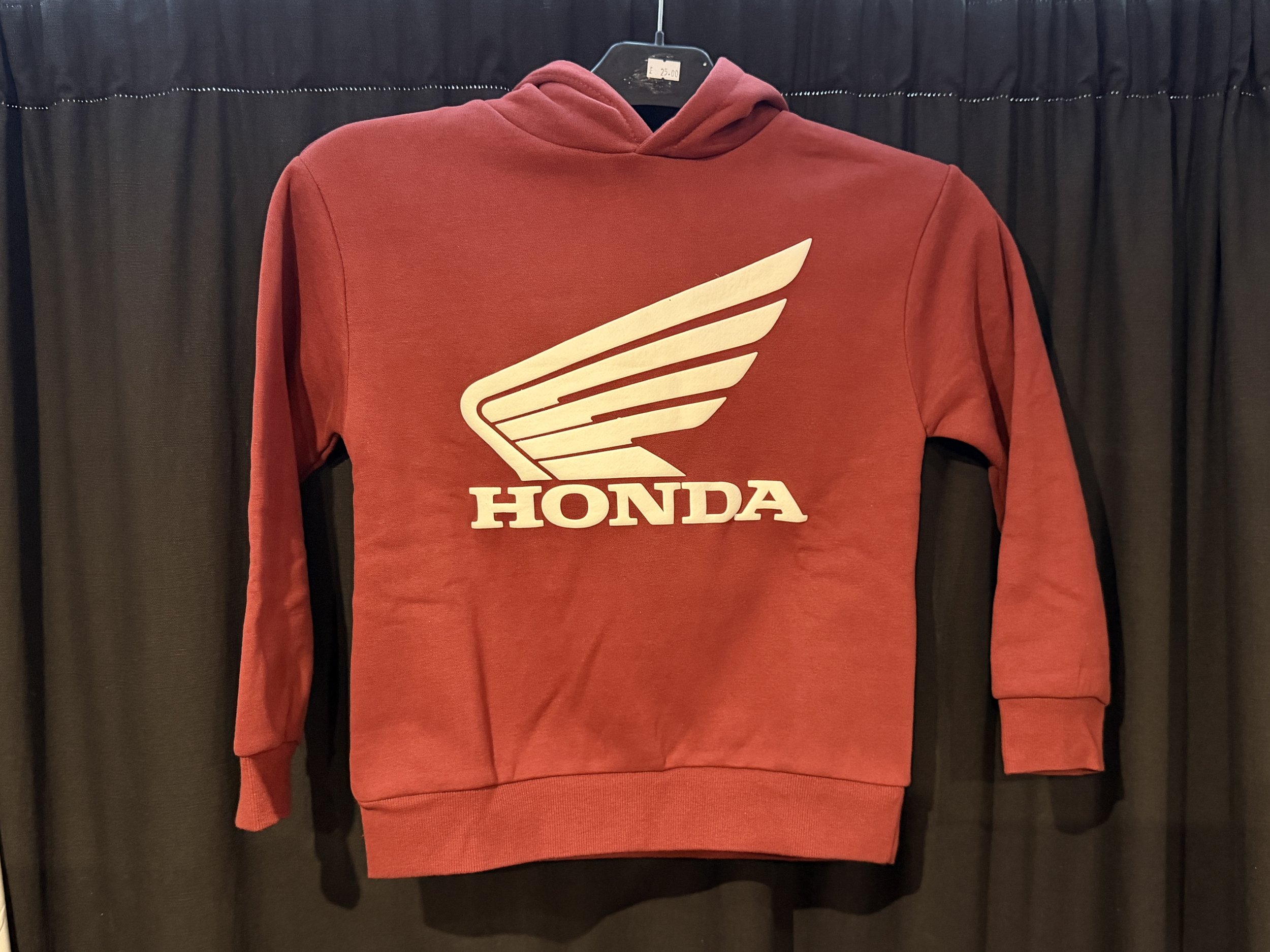 Kids Genuine Honda Hoodie – Red with White Honda Logo