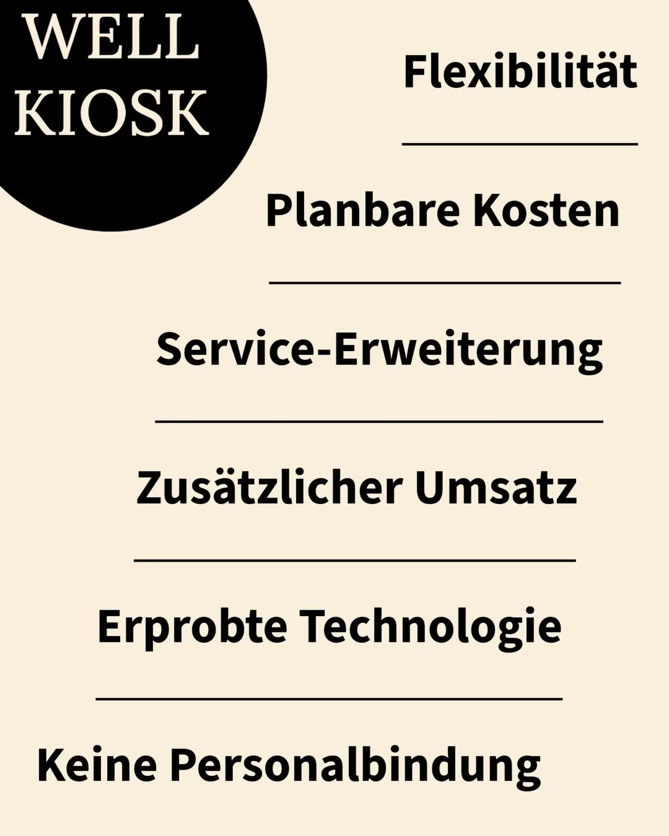 Du fragst dich immer noch warum du einen Termin mit uns vereinbaren solltest? Here you are ✨ gern unterst&uuml;tzen wir dich bei der Findung der richtigen Produkte f&uuml;r deinen WELL KIOSK und bei der Verhandlung der Einkaufskonditionen 🫡 wir freu