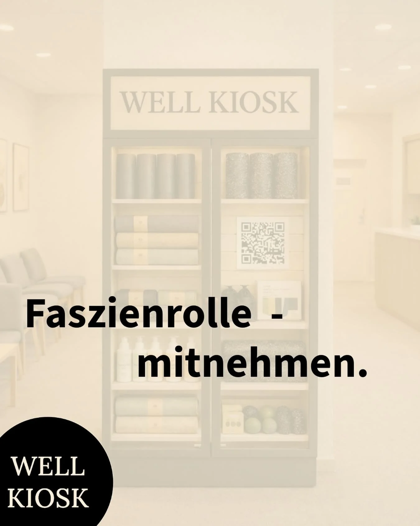 Welches Produkt darf bei deinem Patienten zuhause nicht fehlen? 👀 WELL KIOSK macht&rsquo;s m&ouml;glich. Flexibel, sicher &amp; automatisiert ✅