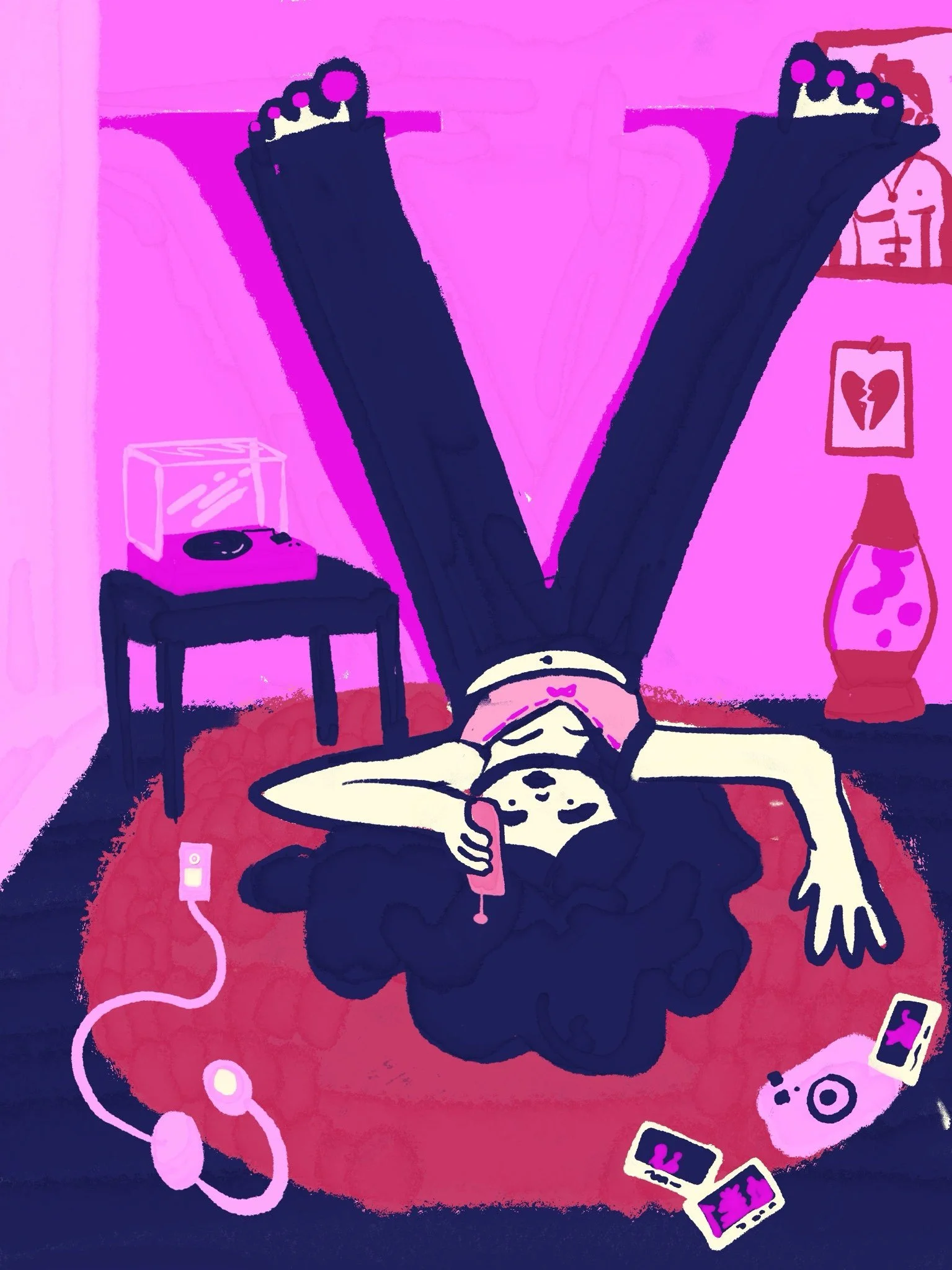 Gen Z -(imaginary cover voor Volkskrant Magazine - digital - personal work (2025).

I used the legs as a V-shape to create a classic V-cover.