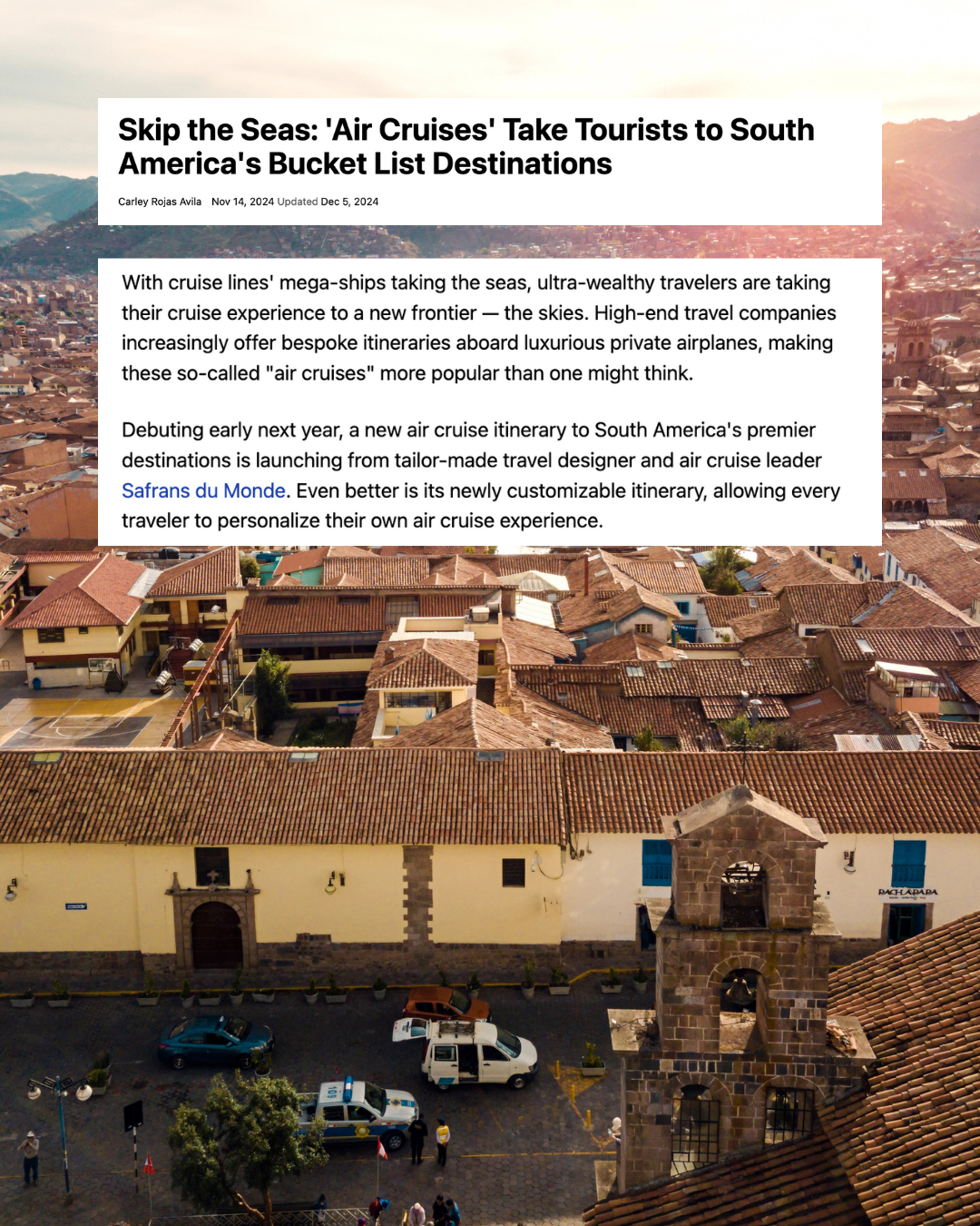 Media Decision - Air Cruises South America